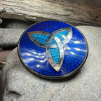 Enamel Trinity Knot Brooch