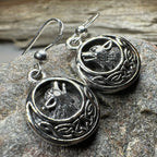 Celtic Wolf Spirit Earrings