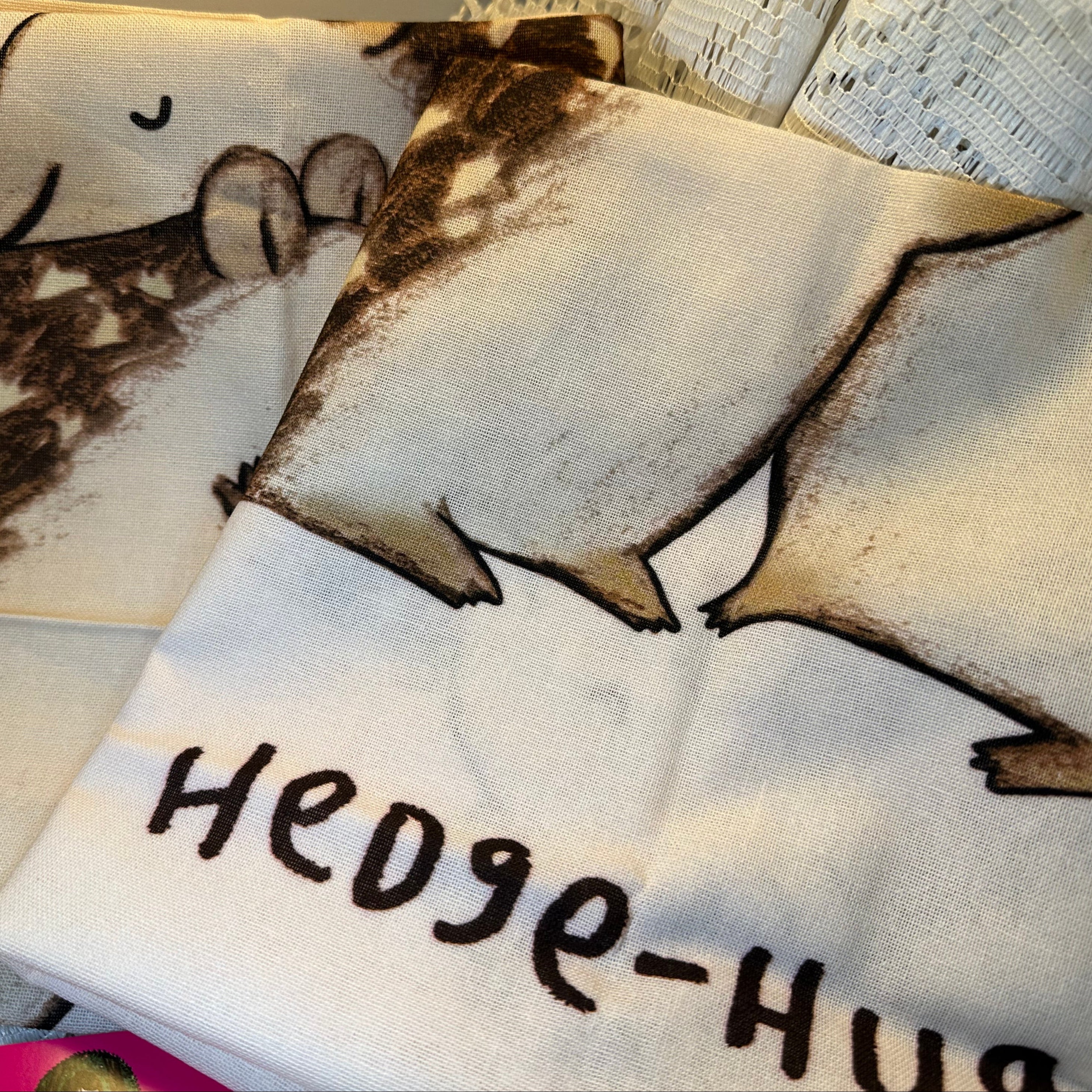 Handmade Hedgehog Lover Tea Towel Set
