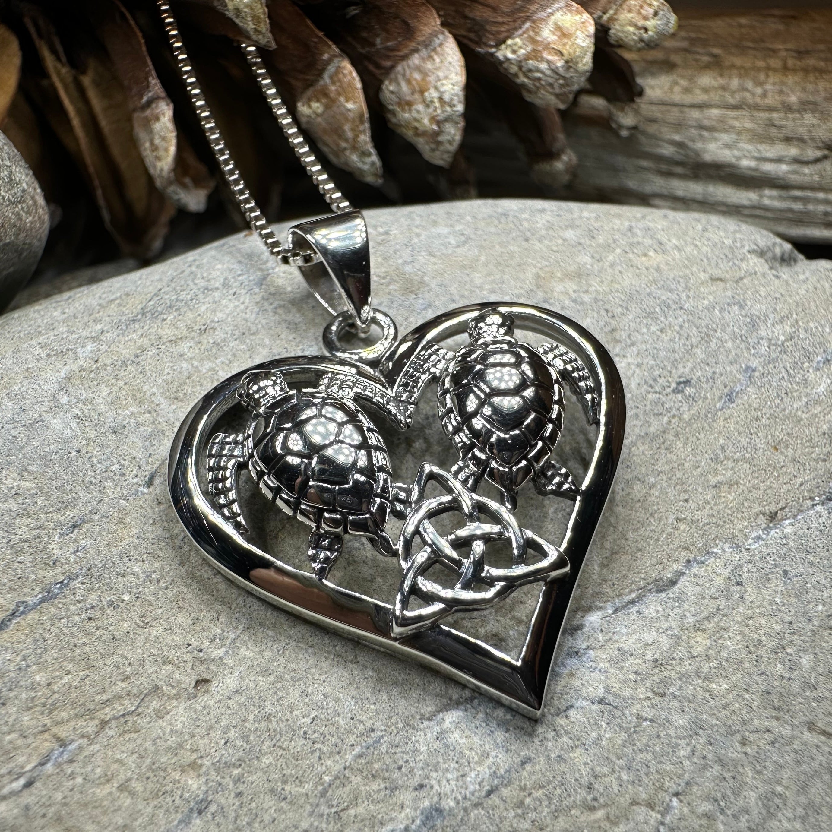 Celtic Turtle Lovers Necklace
