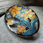 Daffodils of Wales Brooch