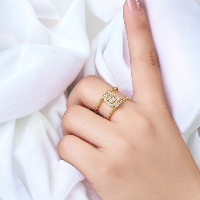 Alessandra Baguette Ring