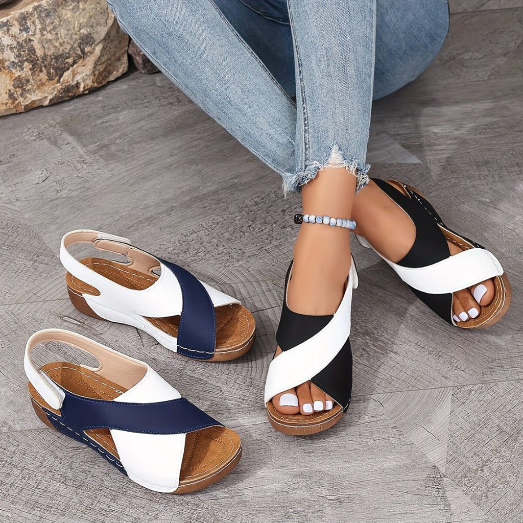 Color Wedge Orthopedic Sandals for Women