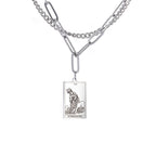 Olivenorma Tarot Card Double Chain Necklace