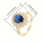Vionne Luxe Sapphire Gold Ring