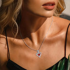 Rosira Emberveil White Gold Necklace