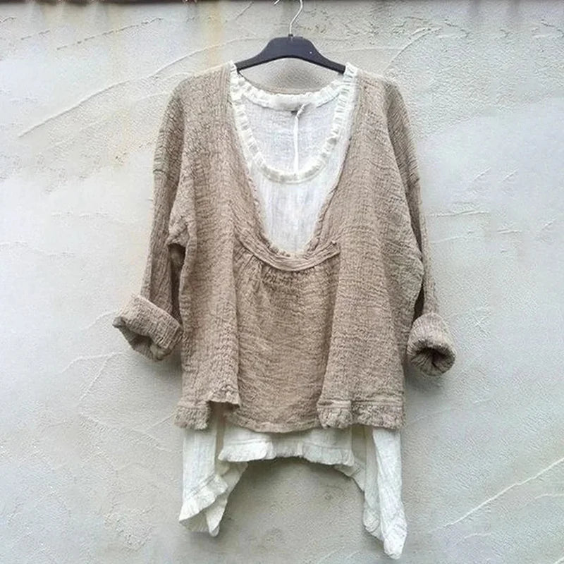 Veronica - Cozy Linen Top