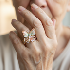 Vintage Golden Brimhaven Floral Ring