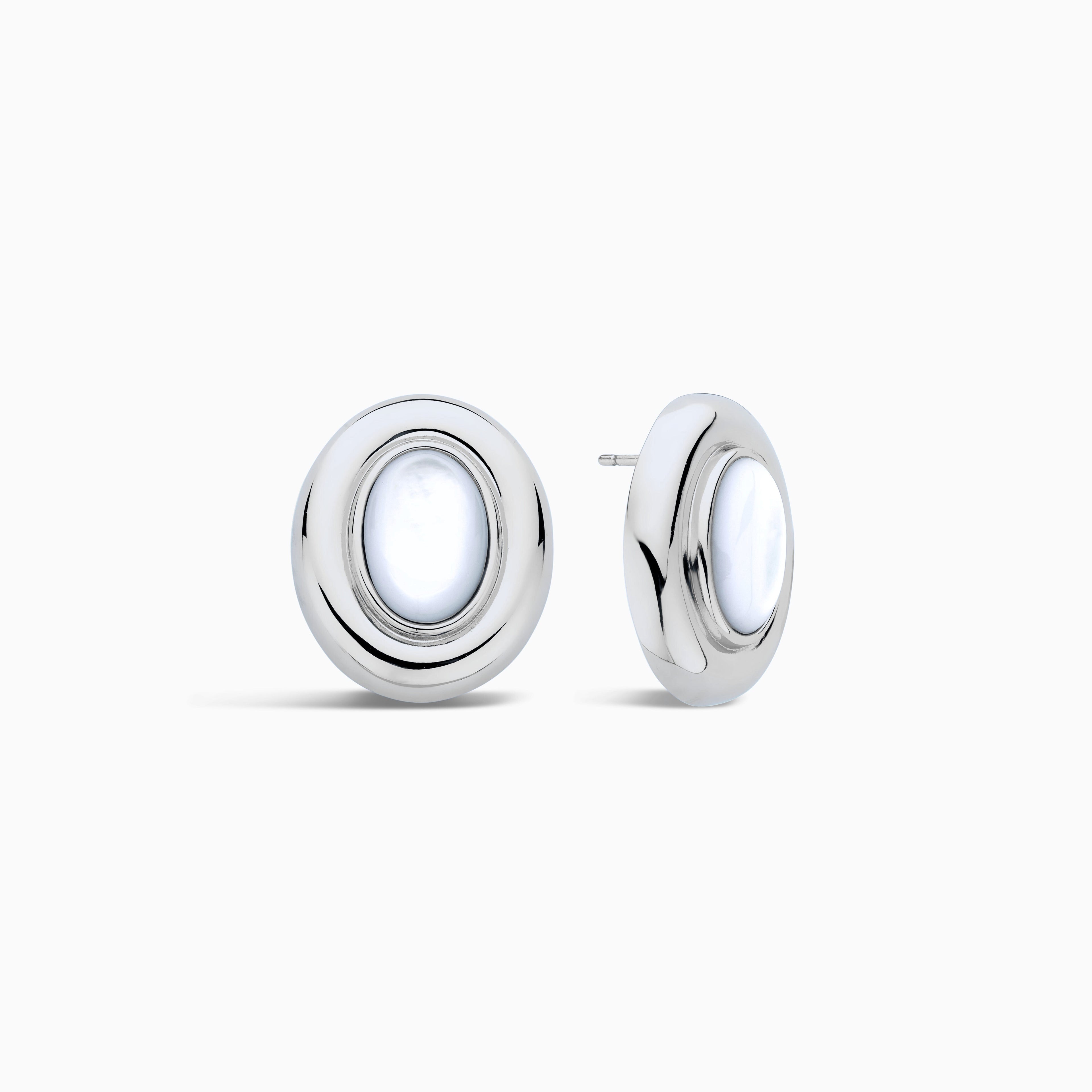 Giselle Pearl Earrings | White Gold