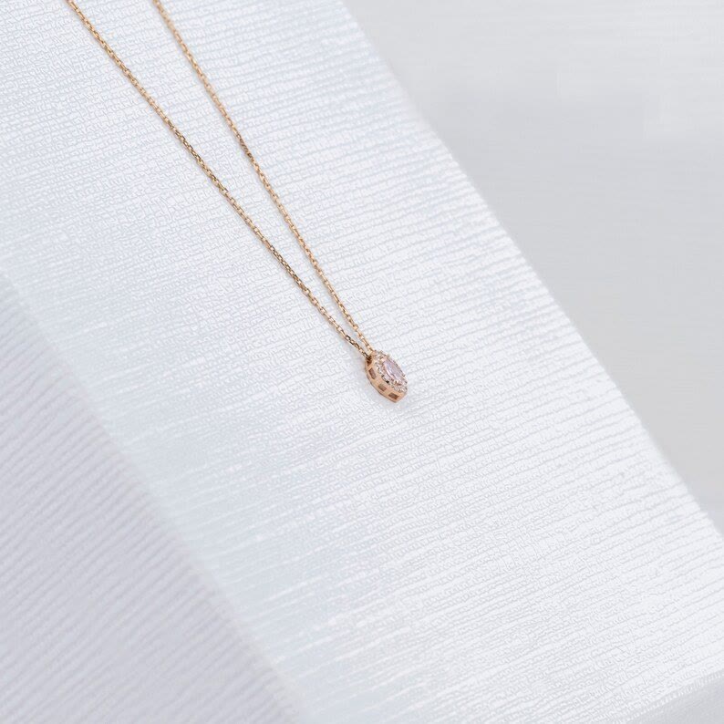 Olivenorma Tears Of Joy 1-8 Teardrop Birthstone Gift Card Necklace