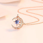 Olivenorma Celestial Dainty Moon Moonstone Necklace