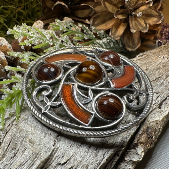 Eveningtide Celtic Knot Brooch