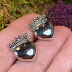 Celtic Claddagh Post Earrings