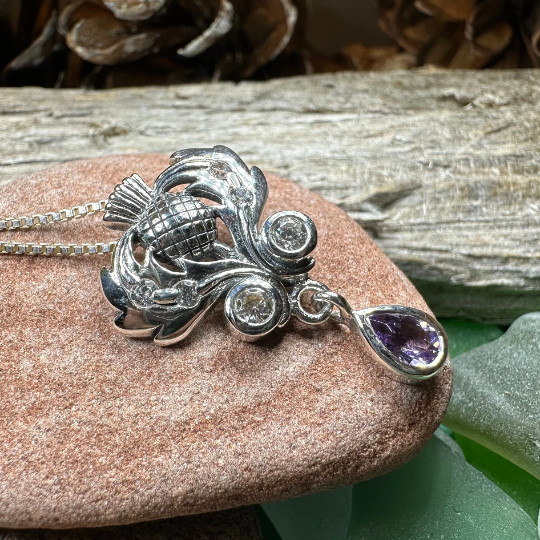 Scottish Aberdeen Thistle Necklace