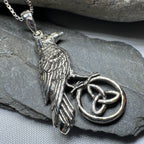 Celtic Guardian Raven Necklace