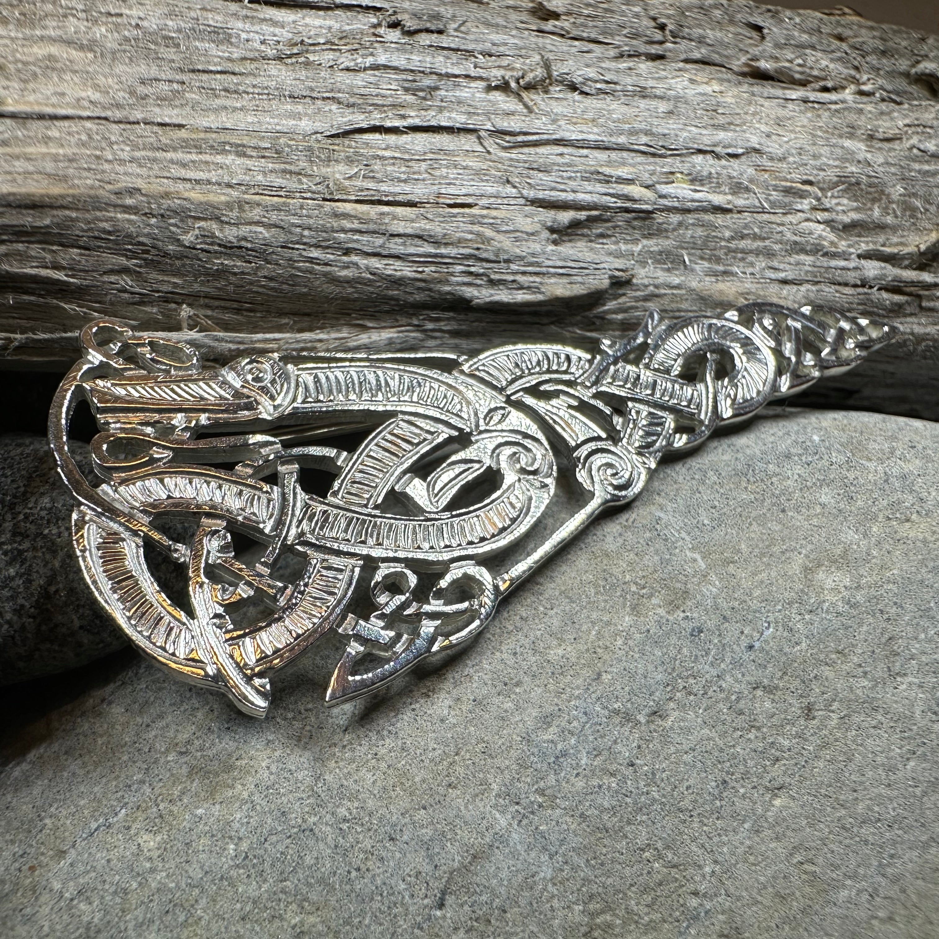Artisan Irish Celtic Beast Brooch