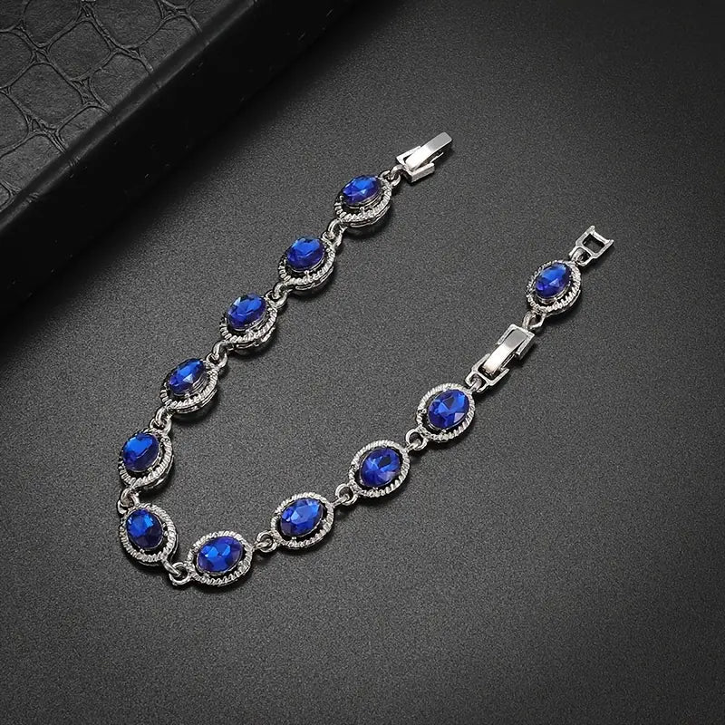 Serenity Blue Silver Bracelet