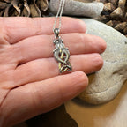 Celtic Mermaid Sisters Necklace