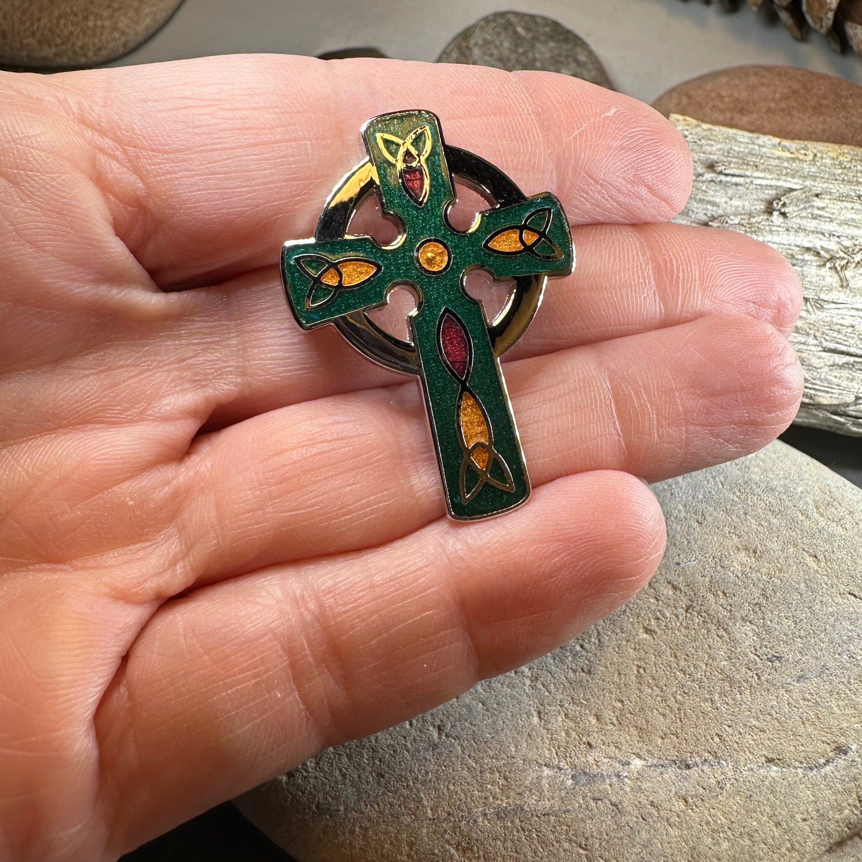 Ireland Celtic Cross Brooch