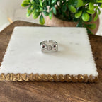 Nora Puffed Ribbon Bow Ring - Gold or Silver