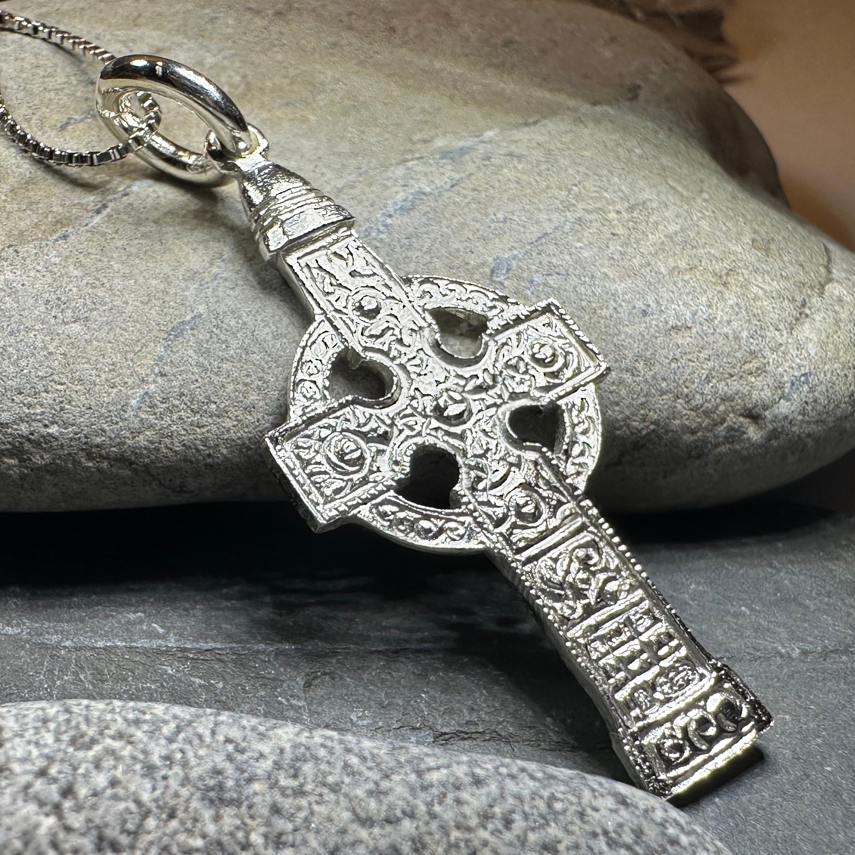 Artisan Irish Ahenny Cross Necklace