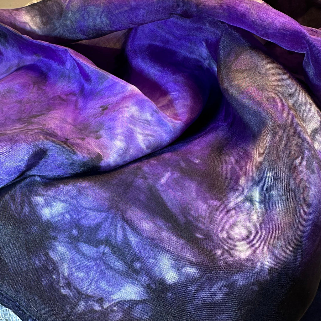 Hand Painted Salt Water Silk Scarf