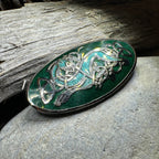 Enamel Celtic Dragon Brooch