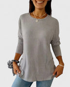 Megan™ | Elegant Crew Top