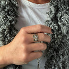 One Stone Stack Ring