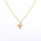 Olivenorma "Shine in My Heart"-Birthstone Heart Album Necklace