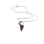 Olivenorma Hexacone Crystal Chakra Tree of Life Pendant Necklace