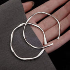 Elegant Irregular Silver Bracelet