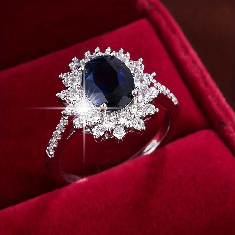 Vionne Sapphire White Gold Ring