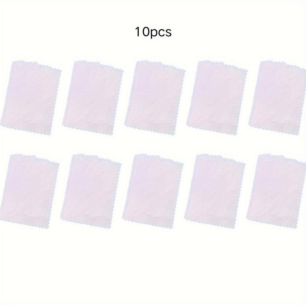 10pcs Polished Cloth Jewelry Care Cleaning Cloth for Rings Necklaces Bracelets