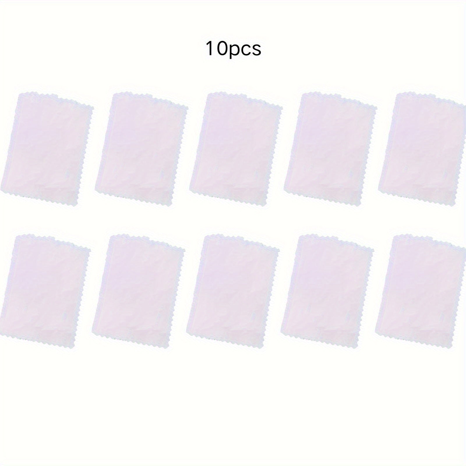 10pcs Polished Cloth Jewelry Care Cleaning Cloth for Rings Necklaces Bracelets