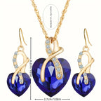 Exclusive Golden Sapphire Jewelry Set