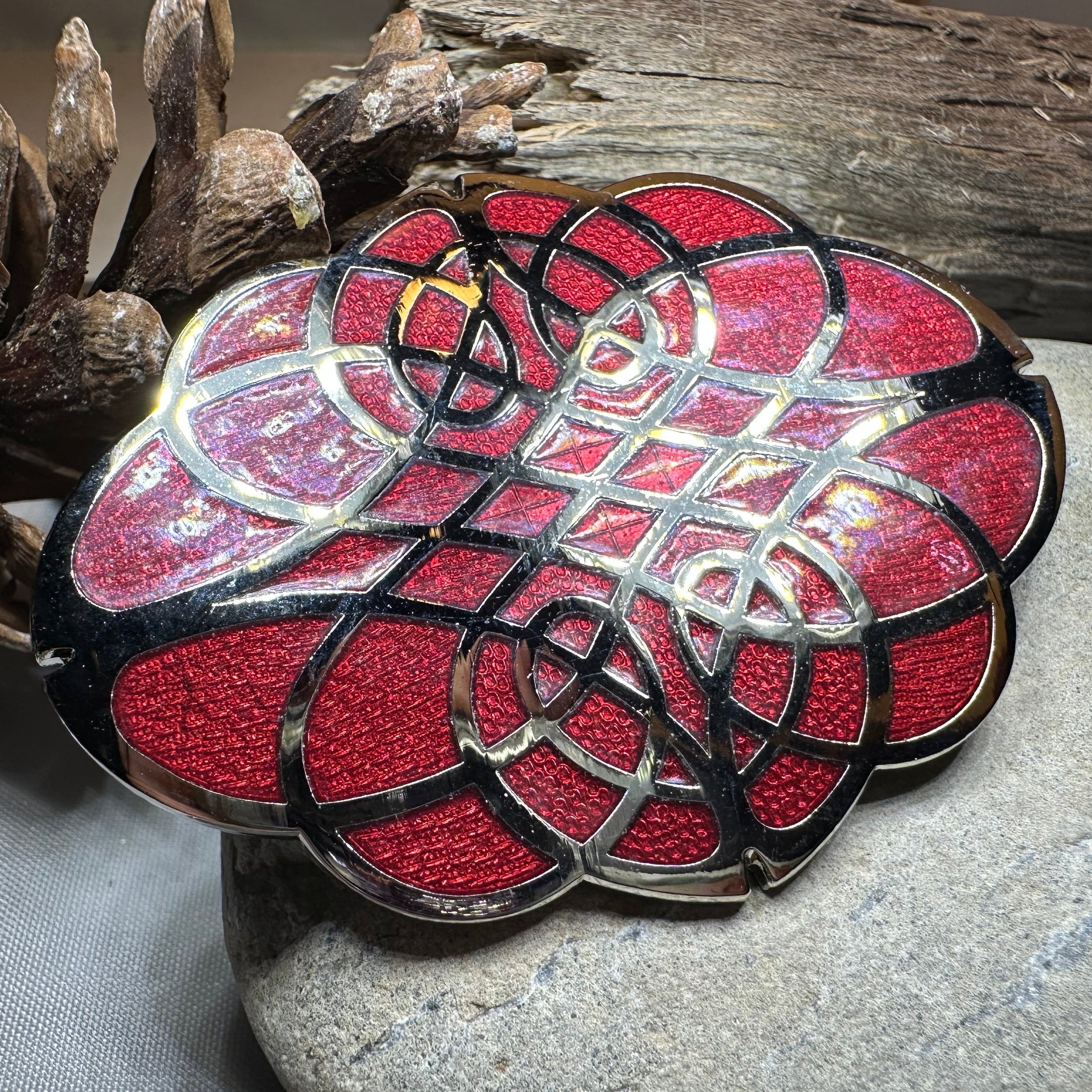 Rhianna Celtic Enamel Brooch