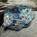 Celtic Dragon Enamel Brooch