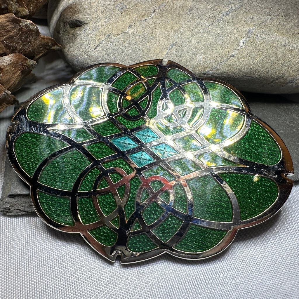 Rhianna Celtic Enamel Brooch