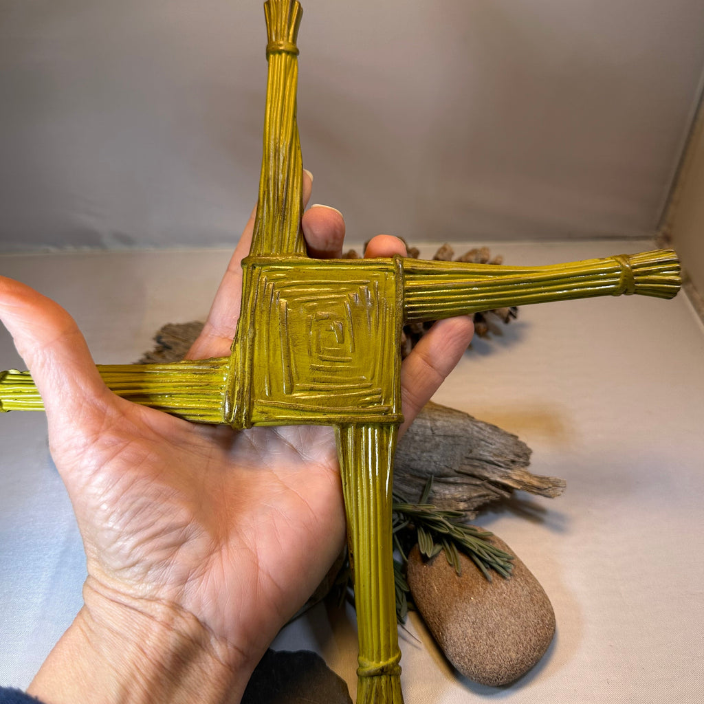 Saint Brigid's Celtic Cross Wall Plaque