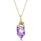Olivenorma Amethyst Crystal Healing Necklace
