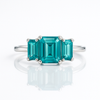 Green Topaz Silver Sterling Ring