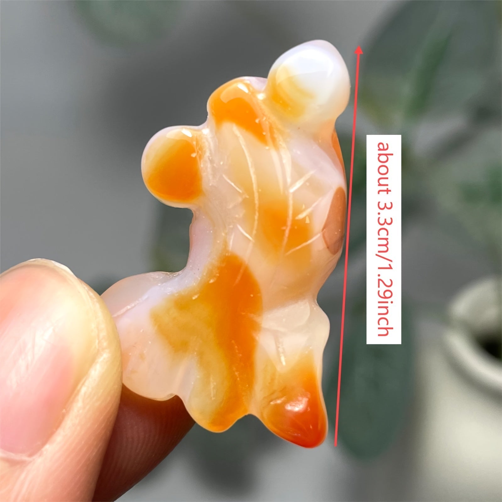 Bohemian Agate Golden Fish Crystal Pendant Small Animal Carving Natural Stone