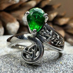 Emerald Dream Trinity Knot Ring