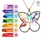 Chakra Butterfly Healing Necklace