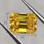 Golden Yellow Moissanite Loose Stone for Jewelry Making
