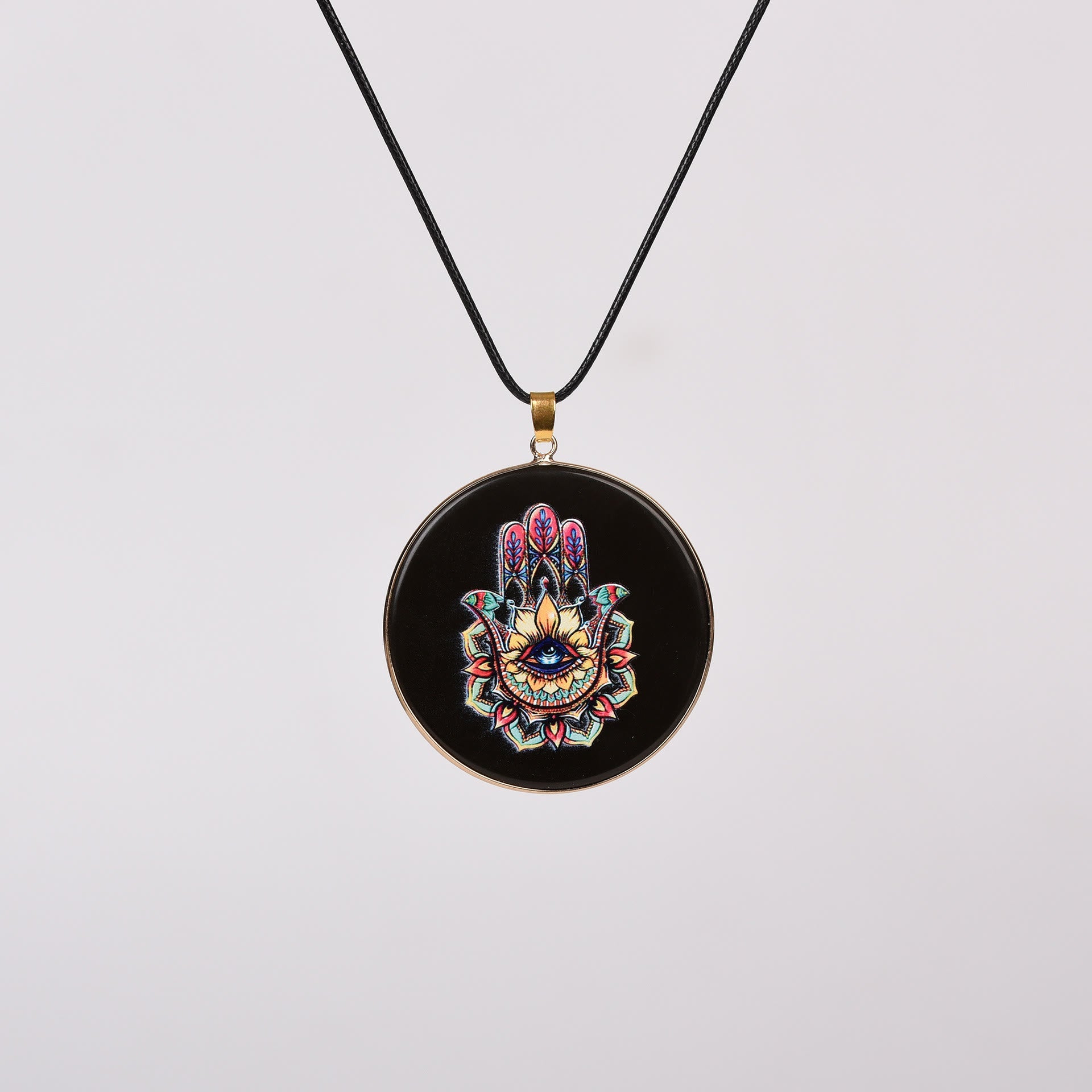 Olivenorma Crystal Hamsa Chakra Tree Of Life Necklace