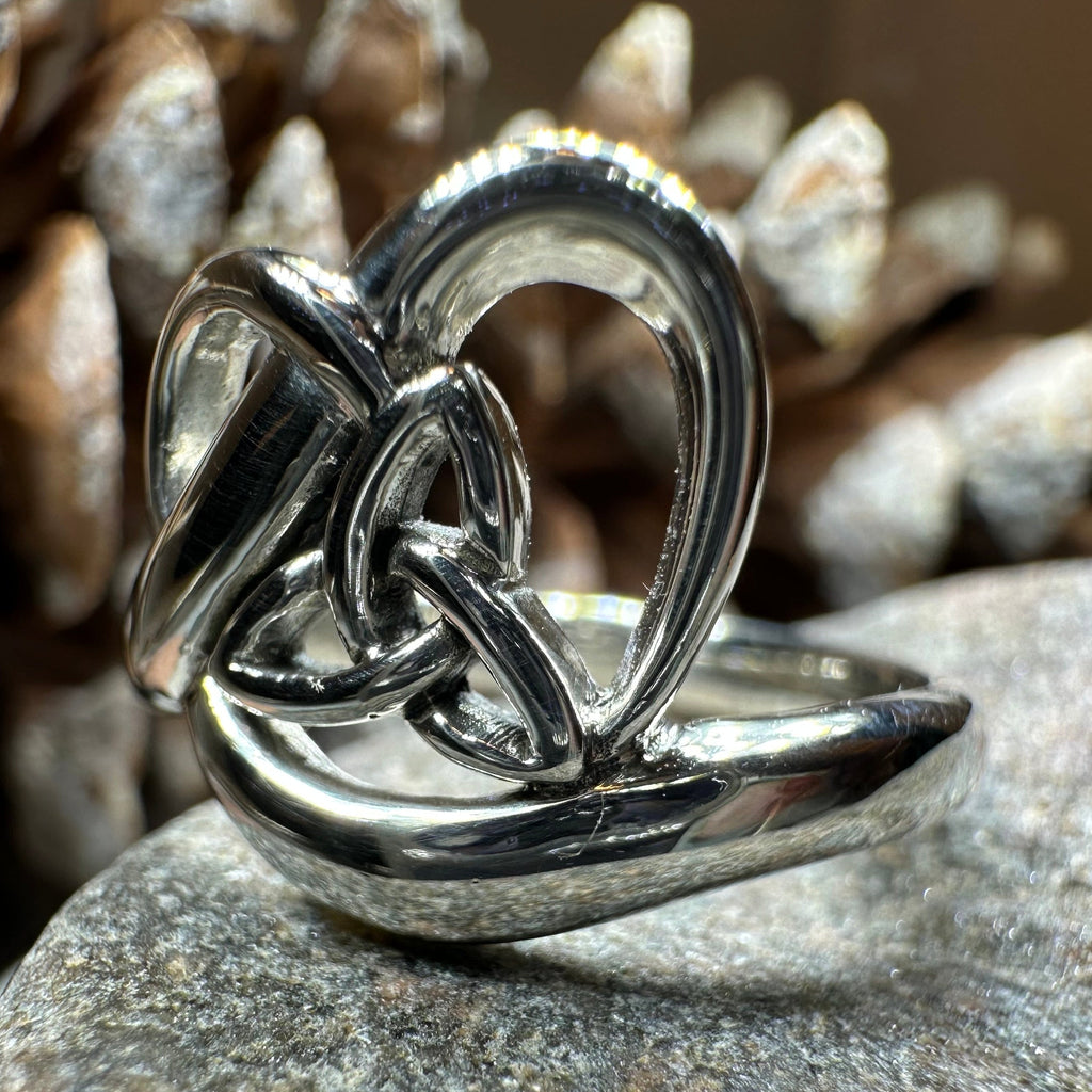 Trinity Knot Heart Ring