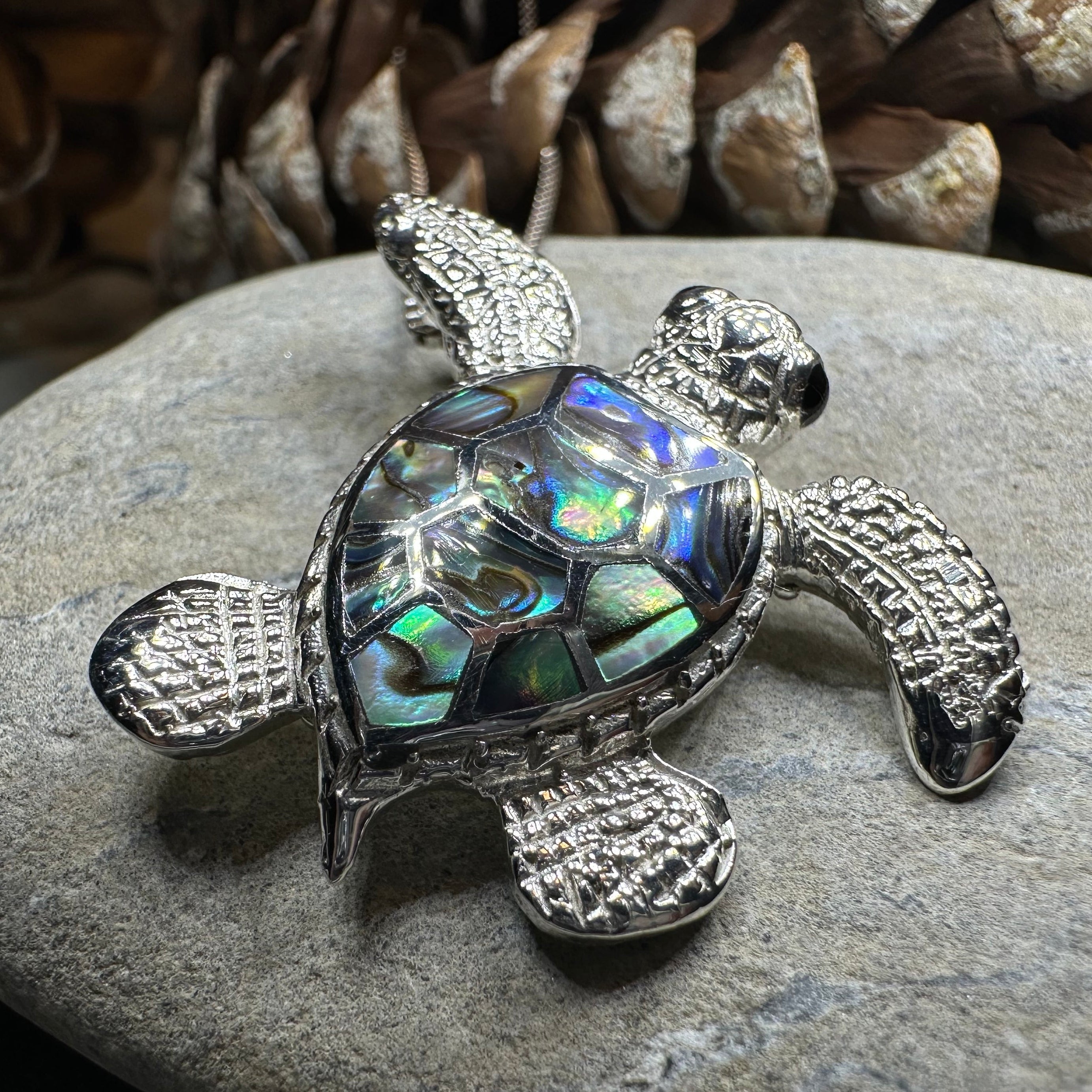 Abalone Turtle Necklace