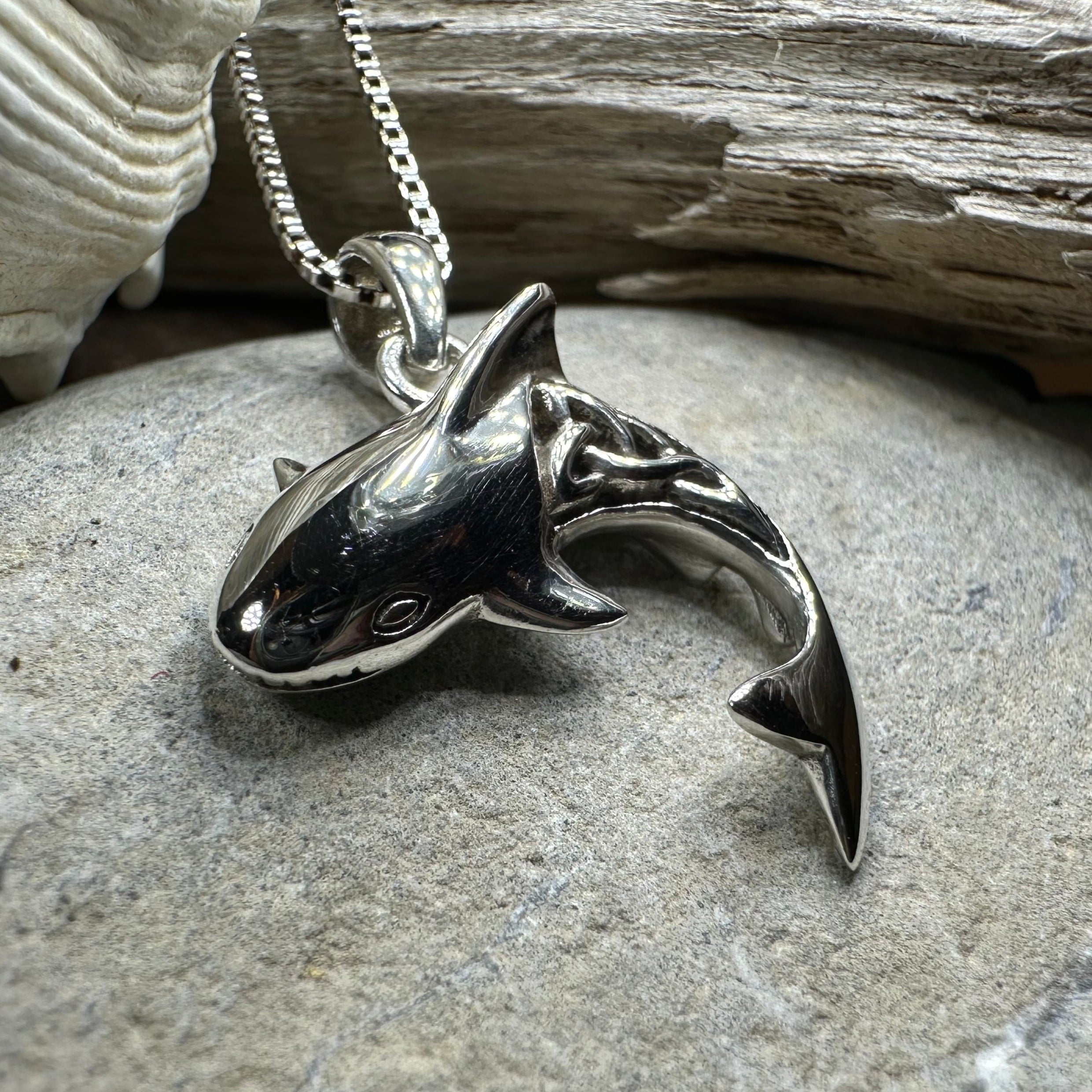 Celtic Shark Necklace